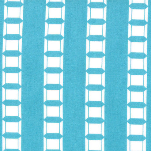 Sew Stitchy Spools on Blue by Moda Fabrics