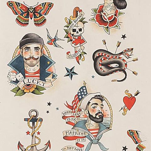 Anchors Away in tea by Alexander Henry Fabrics