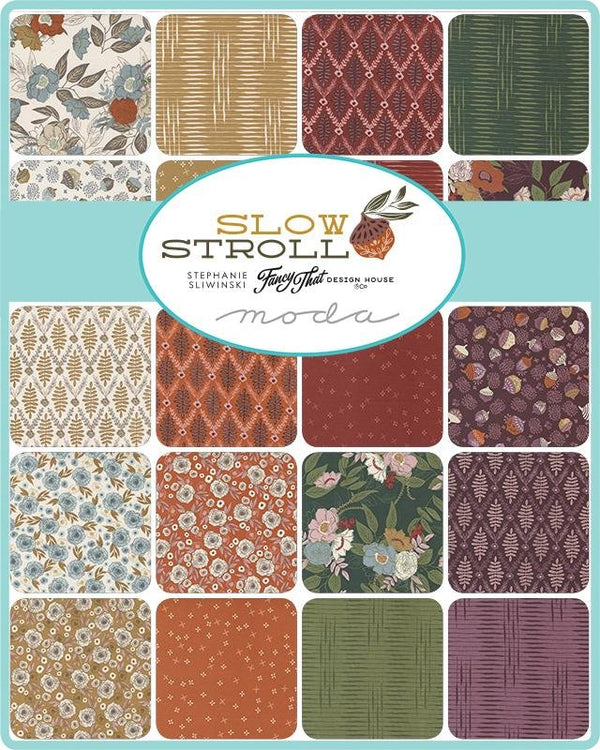 Slow Stroll Fat Eighth Bundle 9" x 22" by Fancy That Design House Co