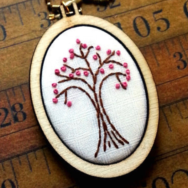 Tall Oval Mini Hoop Embroidery Pendant Blanks