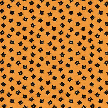 Costume Maker's Ball Scaredy Cat Buttons Orange