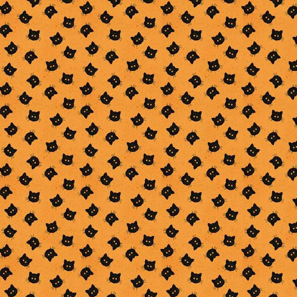 Costume Maker's Ball Scaredy Cat Buttons Orange