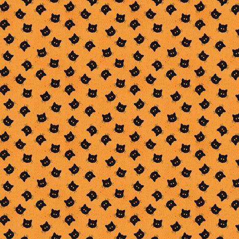 Costume Maker's Ball Scaredy Cat Buttons Orange