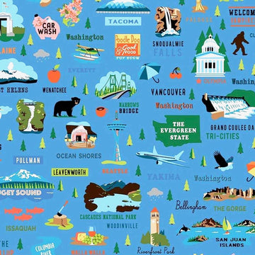 Washington State on Blue