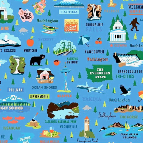 Washington State on Blue