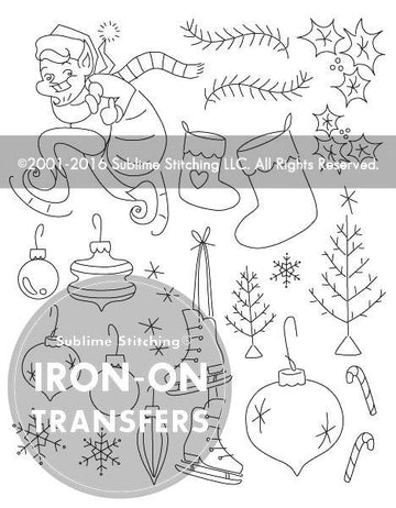 Winterland Embroidery Transfer Pattern